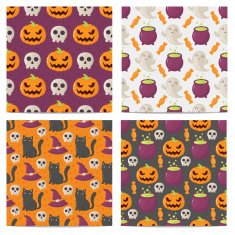 Set of Halloween seamless patterns N7