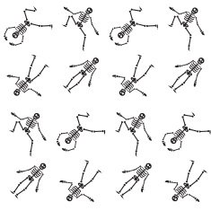 Happy Halloween skeleton seamless pattern N2
