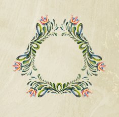Hand Drawn vintage floral ornament