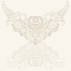 vector floral elements in gzhel style N2