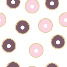 Donuts seamless background