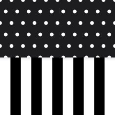 Abstract stripe pattern with polka dots seamless background