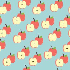 Seamless vintage apple background