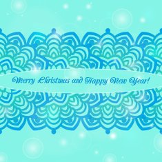 Christmas and New Year ornate cards N5