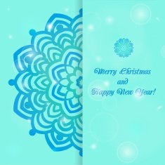 Christmas and New Year ornate cards N9