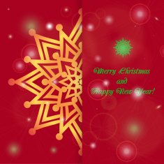 Christmas and New Year ornate cards N12