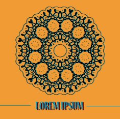 Mandala based oriental postcard Print