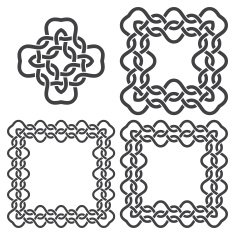 Set of knotting frames and cross N3
