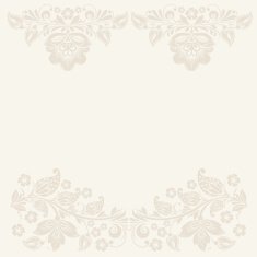 Elegant decorative khokhloma postcard frame N4
