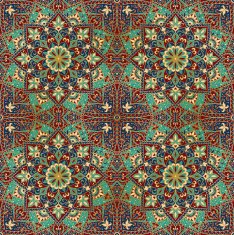 Vector cover with bright ornaments