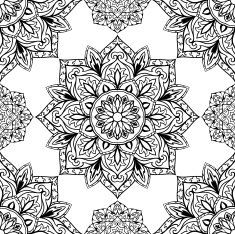 Vector seamless medieval ornament