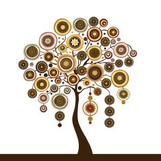 Stylized vector tree