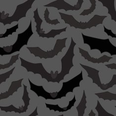 Seamless background with bats Vector illustration N4