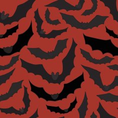 Seamless background with bats Vector illustration N5