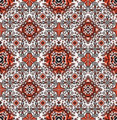 Traditional national embroidered seamless pattern Abstract vector texture N6