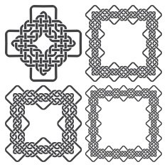 Set of knotting frames and cross N4