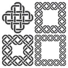 Set of knotting frames and cross N9