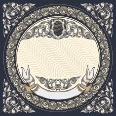 Ornate vintage decorative design N3