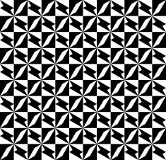 Black and white geometric seamless pattern abstract background N21