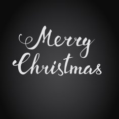 Christmas vector hand lettering