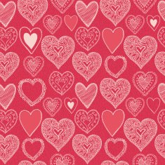 Hearts seamless pattern Valentine's Day