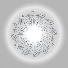 Vector circular ornament of fine women's shoes with high