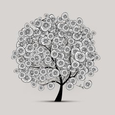 Floral tree for your design N3
