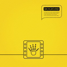 Hand X-ray icon Human skeleton sign