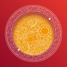 Background with Ornate Floral Pattern N5