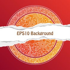 Background with Ornate Floral Pattern N7