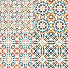 seamless abstract geometric pattern set N6