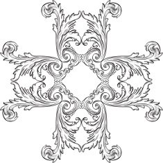 The rosette vintage art