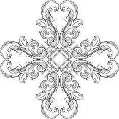The rosette vintage element