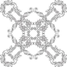 The victorian baroque rosette good art one