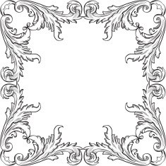 Vrame with acanthus leafs