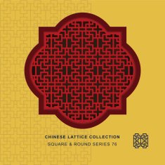 Chinese window tracery square round frame 76 rectangle geometry