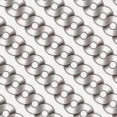 Vector seamless texture of intertwined bands