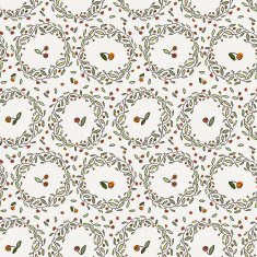 Seamless vector floral pattern of curved spring vine