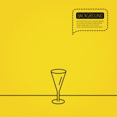 Champagne glass icon Goblet sign