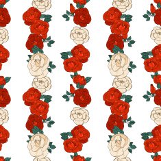 Seamless pattern with roses N64