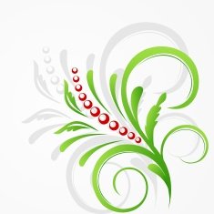 Floral decorative background N9