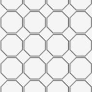 Perforated octagons in row