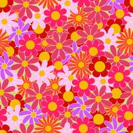 Summer colorful daisies seamless pattern