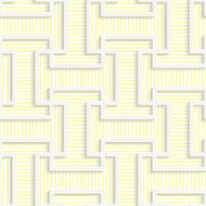 White 3D with colors T rounded shapes yellow