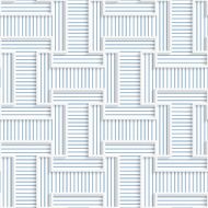 White 3D with colors T rounded shapes blue