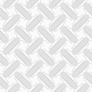 Slim gray countered T shapes with offset