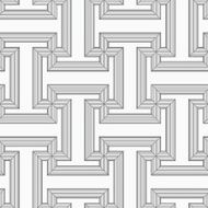 Shades of gray striped T shapes with corners