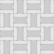 Shades of gray striped T shapes touching