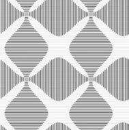 Shades of gray striped four foil