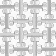 Shades of gray striped double T shapes